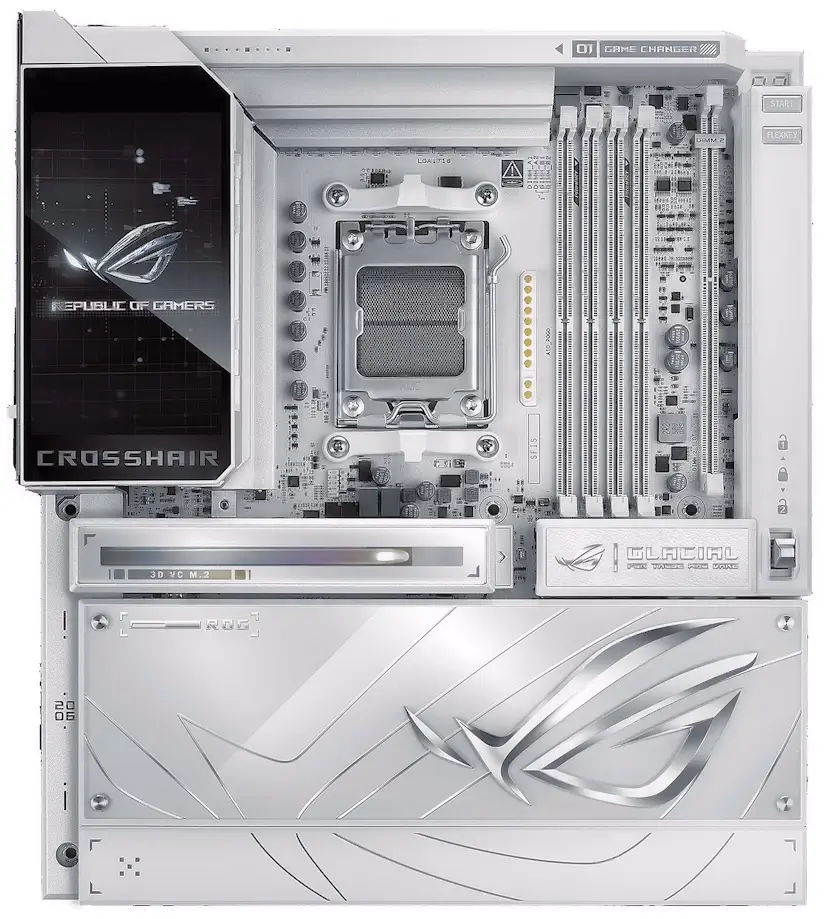 Montaje Placa Base ASUS ROG CROSSHAIR X870E GLACIAL Caraquiz Caraquiz PC - Montaje Placa Base ASUS ROG CROSSHAIR X870E GLACIAL Caraquiz