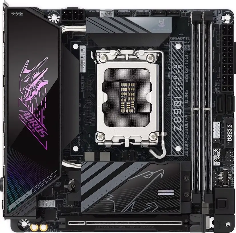 Montaje Placas Base Gigabyte Z890I AORUS ULTRA Gaming PC Caraquiz Montaje Placa Base Gigabyte Z890I AORUS ULTRA Gaming PC Caraquiz